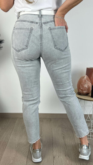 Momfit jeans Stacy - Grijs