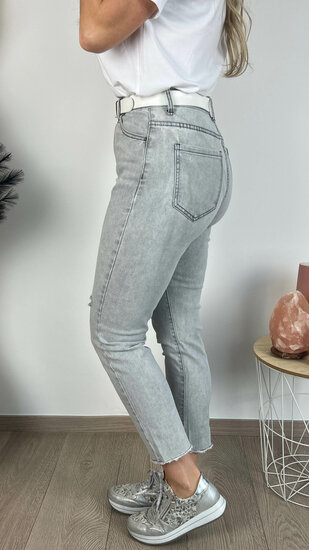 Momfit jeans Stacy - Grijs