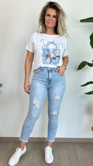 Jeans Summer Ripped - Blauw