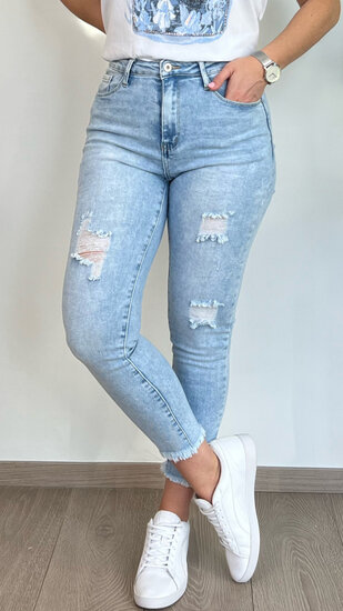Jeans Summer Ripped - Blauw