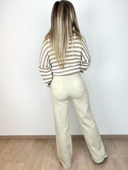 WILLOW WIDE LEG JEANS - OFF WHITE