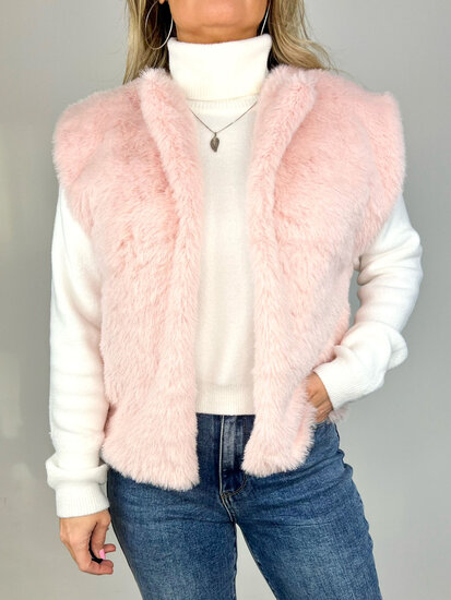 SHELLY GILET - SOFT PINK